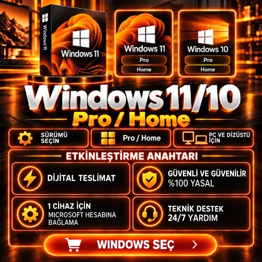 Windows 11 Home Lisans Anahtarı · 1/1