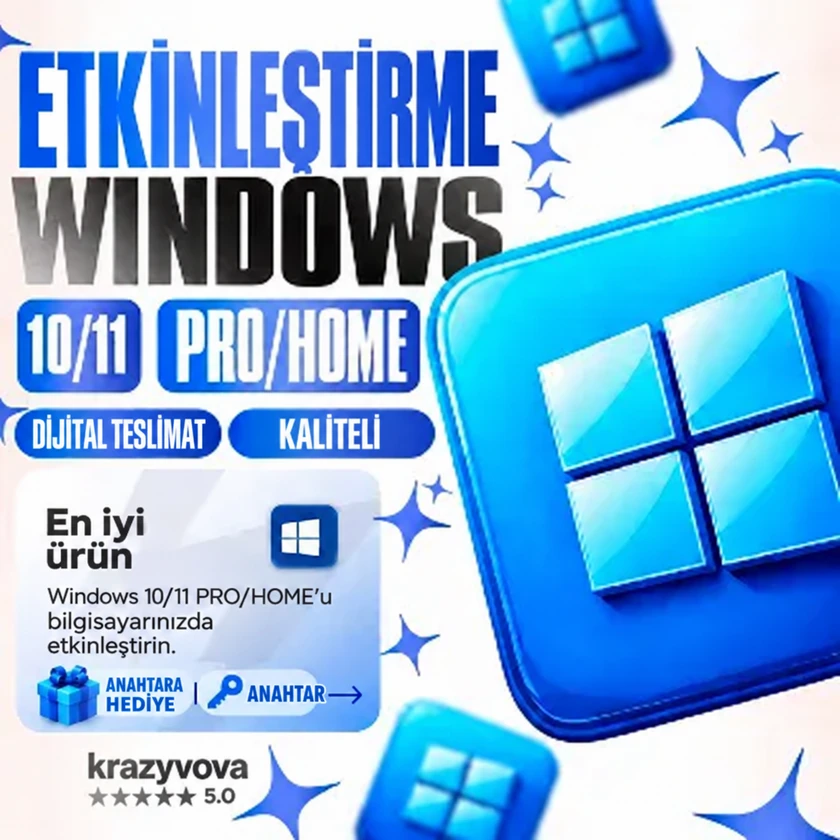 Windows 10 Home — OEM Lisans Anahtarı · 1/1