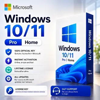 Windows 10/11 Pro — Perakende Lisans Anahtarı · 1/1