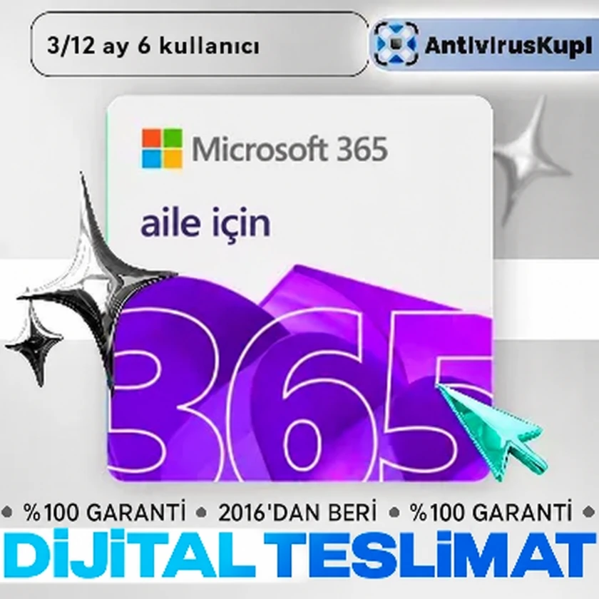 Microsoft 365 Family — 12 Ay, Çin/Hong Kong · 1/1